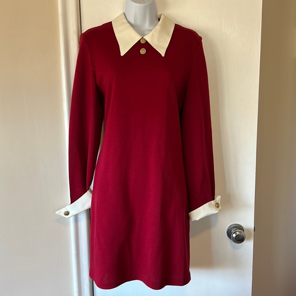 Beechers Brook - 1990s Vintage Red Wednesday Dress